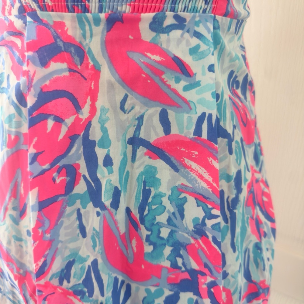 LILLY PULITZER EASTON DRESS COSMIC CORAL "CRACKED UP"  Size 00 - Picture 9 of 16